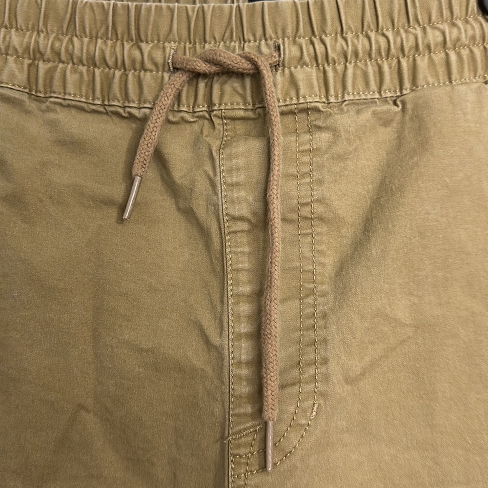 Volcom Khaki Drawstring Shorts Size Large - image 2
